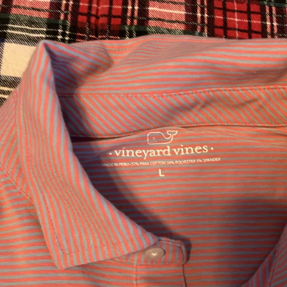 Vineyard Vines Pink Polo Shirt Classic Style - Picture 2 of 3